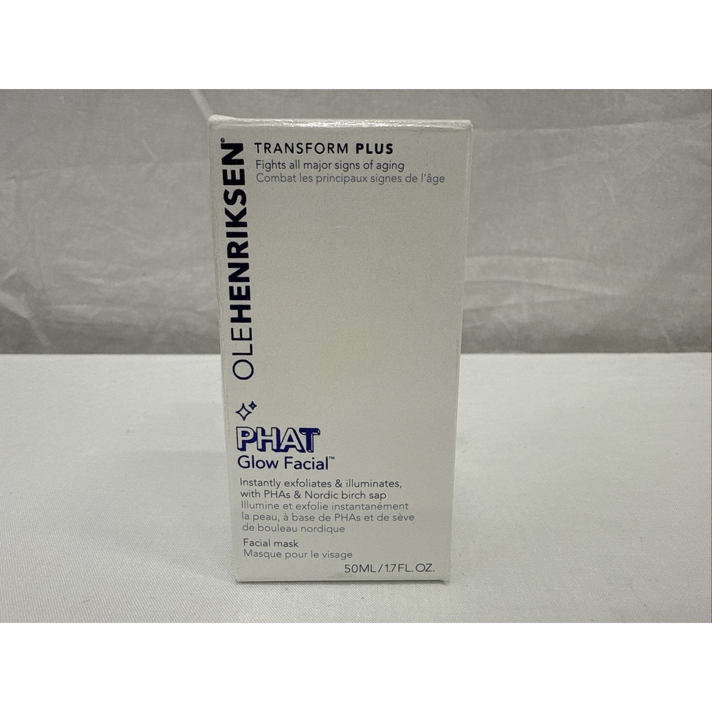 NIB OLE HENRIKSEN TRANSFORM PLUS PHAT GLOW FACIAL 1.7 OZ / 50ml NEW IN BOX